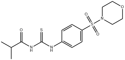 2-methyl-N-({[4-(4-morpholinylsulfonyl)phenyl]amino}carbonothioyl)propanamide Struktur