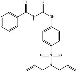 N-[({4-[(diallylamino)sulfonyl]phenyl}amino)carbonothioyl]benzamide Struktur