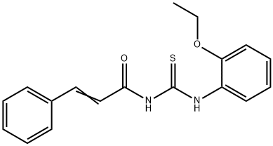 N-{[(2-ethoxyphenyl)amino]carbonothioyl}-3-phenylacrylamide Struktur