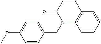 2(1H)-Quinolinone, 3,4-dihydro-1-[(4-methoxyphenyl)methyl]- Struktur