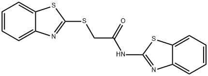 N-(benzo[d]thiazol-2-yl)-2-(benzo[d]thiazol-2-ylthio)acetamide Struktur