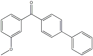 Methanone, [1,1'-biphenyl]-4-yl(3-methoxyphenyl)- Struktur