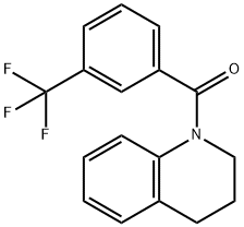 3,4-dihydro-2H-quinolin-1-yl-[3-(trifluoromethyl)phenyl]methanone Struktur