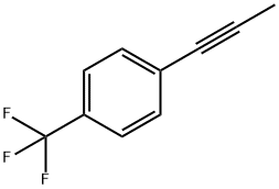 Benzene, 1-(1-propynyl)-4-(trifluoromethyl)- Struktur