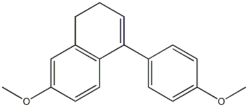 Naphthalene, 1,2-dihydro-7-methoxy-4-(4-methoxyphenyl)- Struktur