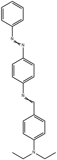 N-[4-(diethylamino)benzylidene]-4-(phenyldiazenyl)aniline Struktur