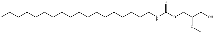 Carbamic acid, octadecyl-, 3-hydroxy-2-methoxypropyl ester Struktur