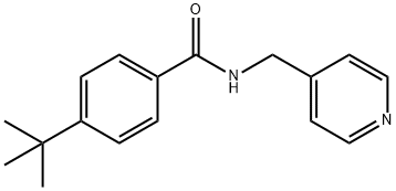 Benzamide, 4-(1,1-dimethylethyl)-N-(4-pyridinylmethyl)- Struktur