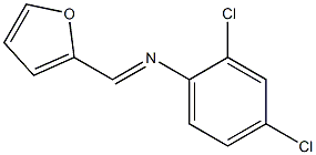 Benzenamine, 2,4-dichloro-N-(2-furanylmethylene)- Struktur