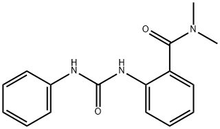 N,N-dimethyl-2-(phenylcarbamoylamino)benzamide Struktur