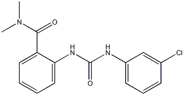 2-({[(3-chlorophenyl)amino]carbonyl}amino)-N,N-dimethylbenzamide Struktur