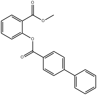 2-(methoxycarbonyl)phenyl 4-biphenylcarboxylate Struktur