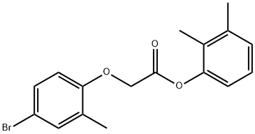 2,3-dimethylphenyl (4-bromo-2-methylphenoxy)acetate Struktur