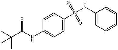 2,2-dimethyl-N-[4-(phenylsulfamoyl)phenyl]propanamide Struktur