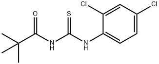 N-{[(2,4-dichlorophenyl)amino]carbonothioyl}-2,2-dimethylpropanamide Struktur