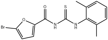 5-bromo-N-{[(2,6-dimethylphenyl)amino]carbonothioyl}-2-furamide Struktur