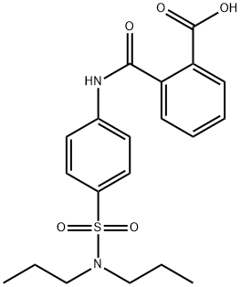 2-[({4-[(dipropylamino)sulfonyl]phenyl}amino)carbonyl]benzoic acid Struktur