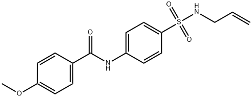 4-methoxy-N-[4-(prop-2-enylsulfamoyl)phenyl]benzamide Struktur