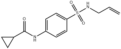 N-[4-(prop-2-enylsulfamoyl)phenyl]cyclopropanecarboxamide Struktur