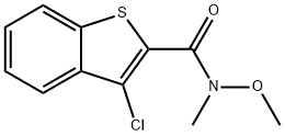 Benzo[b]thiophene-2-carboxamide, 3-chloro-N-methoxy-N-methyl- Struktur