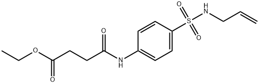 ethyl 4-({4-[(allylamino)sulfonyl]phenyl}amino)-4-oxobutanoate Struktur