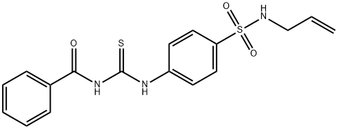 N-[[4-(prop-2-enylsulfamoyl)phenyl]carbamothioyl]benzamide Struktur