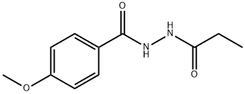 4-methoxy-N'-propionylbenzohydrazide Struktur