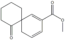 Spiro[5.5]undeca-1,3-diene-2-carboxylic acid, 7-oxo-, methyl ester Struktur