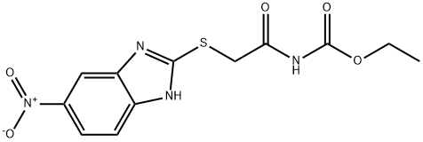 ethyl {[(5-nitro-1H-benzimidazol-2-yl)sulfanyl]acetyl}carbamate Struktur