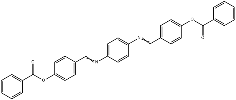 1,4-phenylenebis(nitrilomethylylidene-4,1-phenylene) dibenzoate Struktur