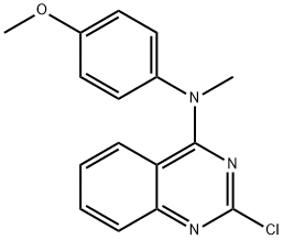 4-Quinazolinamine, 2-chloro-N-(4-methoxyphenyl)-N-methyl- Struktur