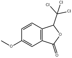 6-Methoxy-3-trichloromethyl-3H-isobenzofuran-1-one Struktur