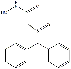 Acetamide, 2-[(S)-(diphenylmethyl)sulfinyl]-N-hydroxy- Struktur