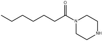 Piperazine, 1-(1-oxoheptyl)- Struktur