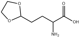 2-amino-4-(1,3-dioxolan-2-yl)butanoic acid Struktur