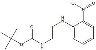 Carbamic acid, [2-[(2-nitrophenyl)amino]ethyl]-, 1,1-dimethylethyl ester Struktur