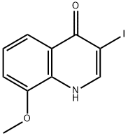 3-Iodo-8-methoxy-1H-quinolin-4-one Struktur