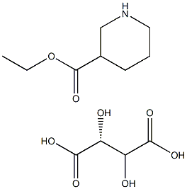 ETHYL (R)-NIPECOTATE, L-TARTRATE Struktur