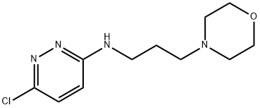 6-chloro-N-(3-morpholinopropyl)pyridazin-3-amine Struktur