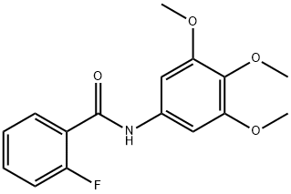 2-fluoro-N-(3,4,5-trimethoxyphenyl)benzamide Struktur