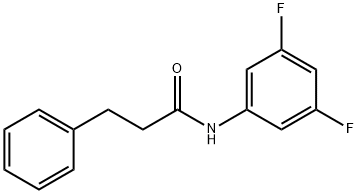 N-(3,5-difluorophenyl)-3-phenylpropanamide Struktur