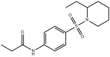 N-{4-[(2-ethylpiperidin-1-yl)sulfonyl]phenyl}propanamide Struktur