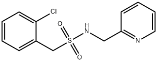 1-(2-chlorophenyl)-N-(pyridin-2-ylmethyl)methanesulfonamide Struktur