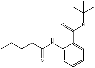 N-tert-butyl-2-(pentanoylamino)benzamide Struktur