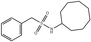 N-cyclooctyl-1-phenylmethanesulfonamide Struktur