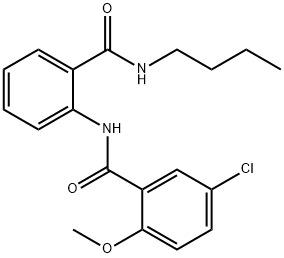 N-[2-(butylcarbamoyl)phenyl]-5-chloro-2-methoxybenzamide Struktur