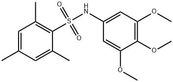 2,4,6-trimethyl-N-(3,4,5-trimethoxyphenyl)benzenesulfonamide Struktur