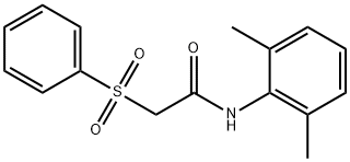 2-(benzenesulfonyl)-N-(2,6-dimethylphenyl)acetamide Struktur