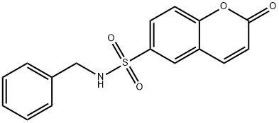 N-benzyl-2-oxochromene-6-sulfonamide Struktur