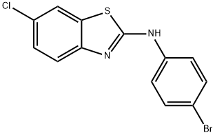 (4-Bromo-phenyl)-(6-chloro-benzothiazol-2-yl)-amine Struktur